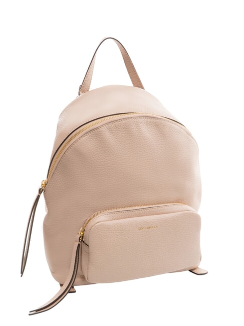JEN Round leather backpack with pocket rosette - Women’s Bags
