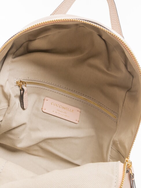 JEN Round leather backpack with pocket rosette - Women’s Bags