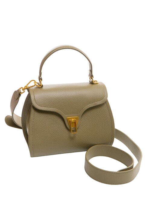 MARVIN Mini leather handbag with shoulder strap laurel green - Women’s Bags