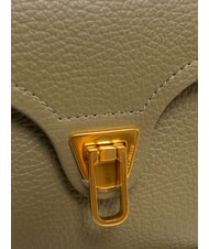 COCCINELLE MARVIN Mini leather handbag with shoulder strap laurel green - Women’s Bags - 5