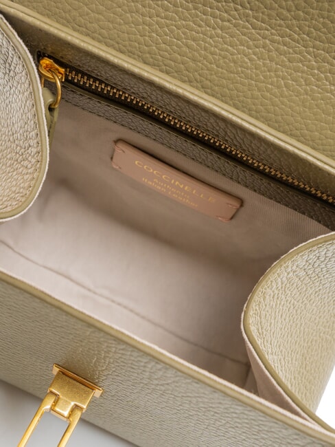 MARVIN Mini leather handbag with shoulder strap laurel green - Women’s Bags