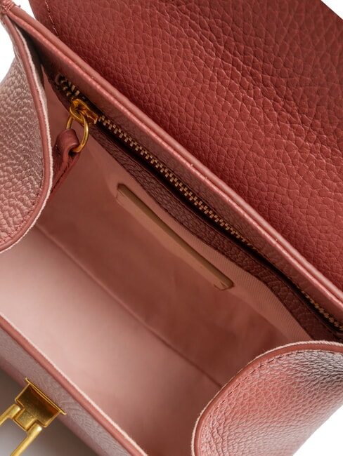 MARVIN Mini leather handbag with shoulder strap brandy - Women’s Bags