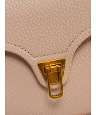 COCCINELLE MARVIN Mini leather handbag with shoulder strap rosette - Women’s Bags - 5