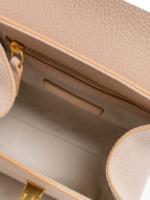 MARVIN Mini leather handbag with shoulder strap rosette - Women’s Bags