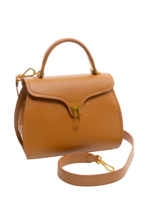 MARVIN Leather handbag with shoulder strap CUIR - Women&rsquo;s Bags