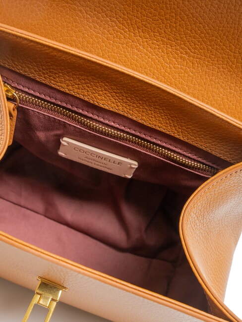 MARVIN Leather handbag with shoulder strap CUIR - Women&rsquo;s Bags