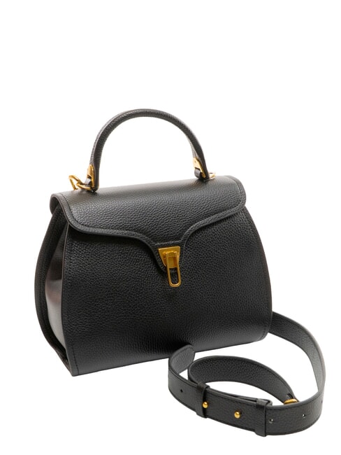 MARVIN Leather handbag with shoulder strap Black - Women’s Bags