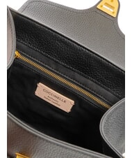 COCCINELLE MARVIN Leather handbag with shoulder strap Black - Women’s Bags - 6