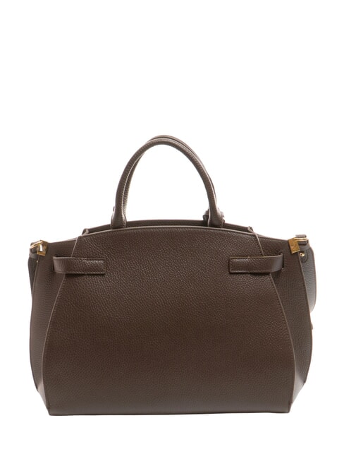 KLICHE Leather handbag with shoulder strap brown fondant - Women’s Bags