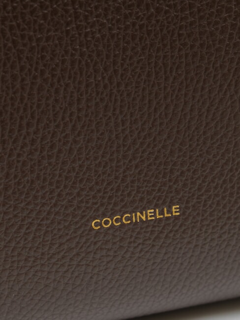 KLICHE Leather handbag with shoulder strap brown fondant - Women’s Bags