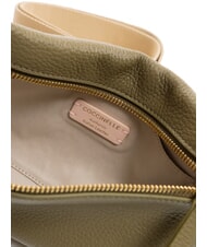 COCCINELLE HYLE Small flat leather shoulder bag laurel green - Women’s Bags - 7