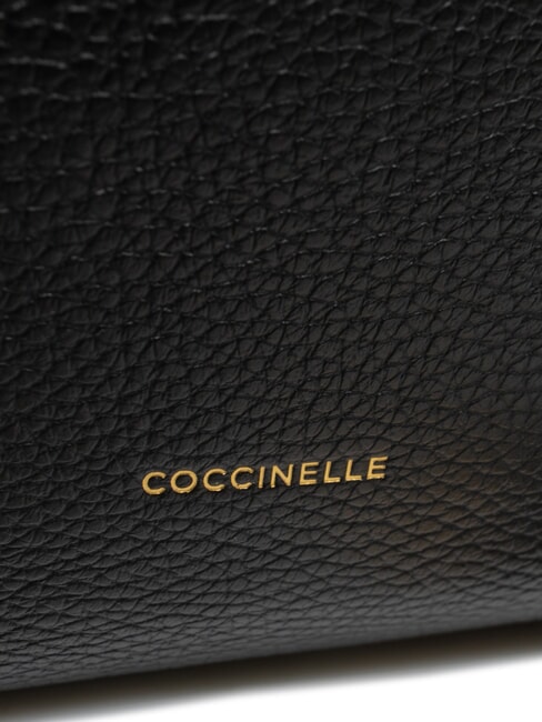 RHEA Leather shoulder bag with shoulder strap Black - Women’s Bags