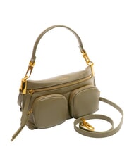 COCCINELLE HYLE Small dual-purpose leather bag laurel green - Women’s Bags - 2