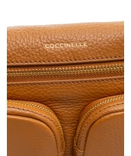 COCCINELLE HYLE Small dual-purpose leather bag CUIR - Women’s Bags - 5