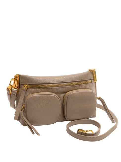 HYLE Small dual-purpose leather bag warm taupe - Women’s Bags