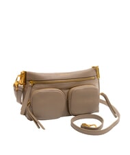 COCCINELLE HYLE Small dual-purpose leather bag warm taupe - Women’s Bags - 2