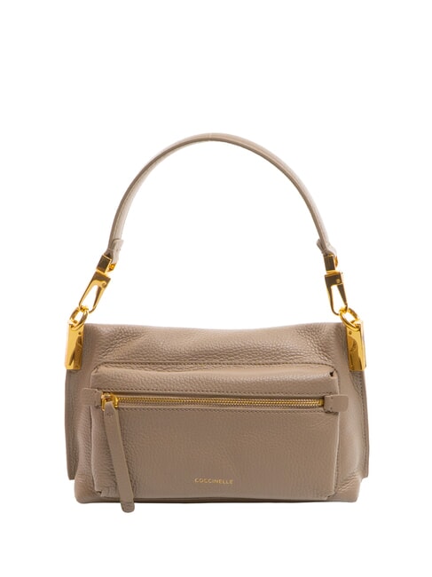 HYLE Small dual-purpose leather bag warm taupe - Women’s Bags