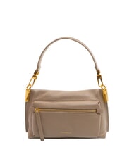 COCCINELLE HYLE Small dual-purpose leather bag warm taupe - Women’s Bags - 3