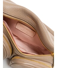 COCCINELLE HYLE Small dual-purpose leather bag warm taupe - Women’s Bags - 6