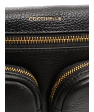COCCINELLE HYLE Small dual-purpose leather bag Black - Women’s Bags - 5