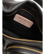 COCCINELLE HYLE Small dual-purpose leather bag Black - Women’s Bags - 6