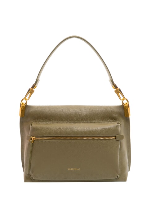 HYLE Medium dual-function leather bag laurel green - Women’s Bags