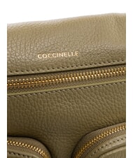 COCCINELLE HYLE Medium dual-function leather bag laurel green - Women’s Bags - 6