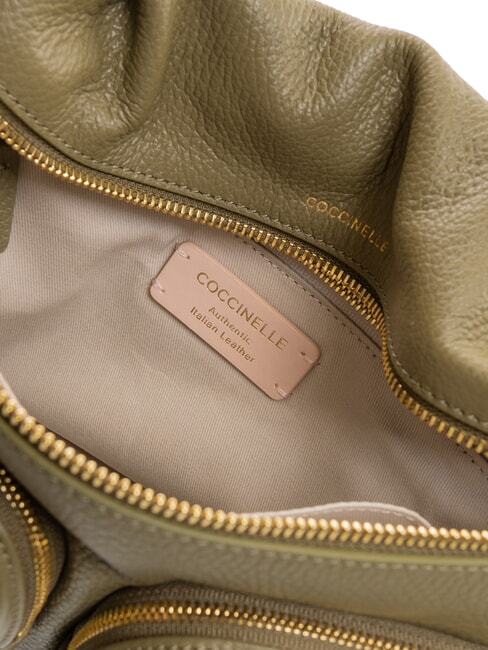 HYLE Medium dual-function leather bag laurel green - Women’s Bags