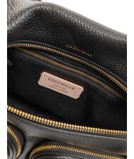 COCCINELLE HYLE Medium dual-function leather bag Black - Women’s Bags - 7