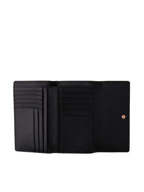 VITE COATED OP Medium wallet with flap natural op / black - Women’s Wallets