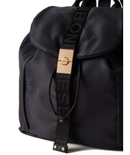 BORBONESE FOLD  Medium backpack dark black - Women’s Bags - 4