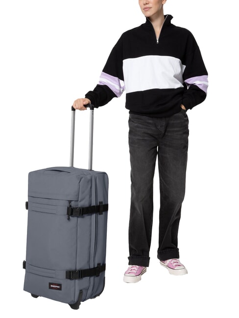 TRANSIT'R M Medium size trolley cobble gray - Semi-rigid Trolley Cases