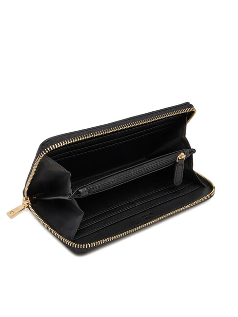 QUILTED Large zip-around wallet Black - Women’s Wallets