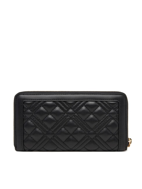 QUILTED Large zip-around wallet Black - Women’s Wallets