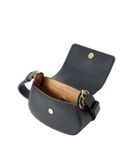 LOVE MOSCHINO CHUNKY TAB Shoulder bag with flap Black - Women’s Bags - 4