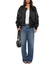 LOVE MOSCHINO CHUNKY TAB Shoulder bag with flap Black - Women’s Bags - 5