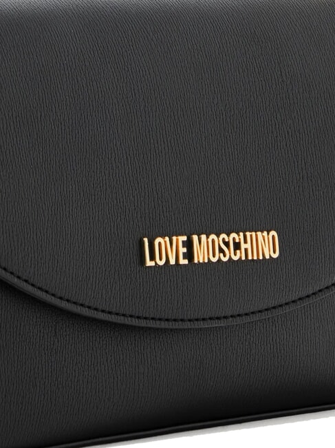 CHUNKY TAB Bag with flap and shoulder strap Black - Women’s Bags