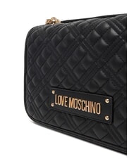 LOVE MOSCHINO QUILTED Dual-function shoulder bag Black - Women’s Bags - 4