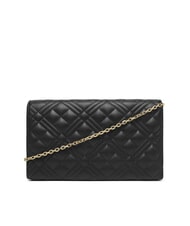 LOVE MOSCHINO SMART DAILY Clutch bag with metal shoulder strap Black - Women’s Bags - 2