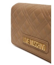 LOVE MOSCHINO SMART DAILY Clutch bag with metal shoulder strap beige - Women&rsquo;s Bags - 4