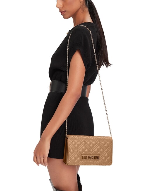 SMART DAILY Clutch bag with metal shoulder strap beige - Women&rsquo;s Bags