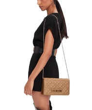 LOVE MOSCHINO SMART DAILY Clutch bag with metal shoulder strap beige - Women&rsquo;s Bags - 5