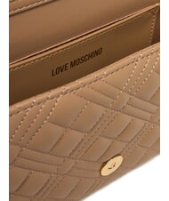LOVE MOSCHINO SMART DAILY Clutch bag with metal shoulder strap beige - Women&rsquo;s Bags - 6