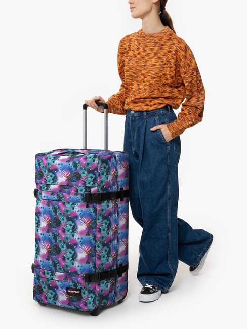 TRANSIT'R L Large size trolley dreamflower dark - Semi-rigid Trolley Cases