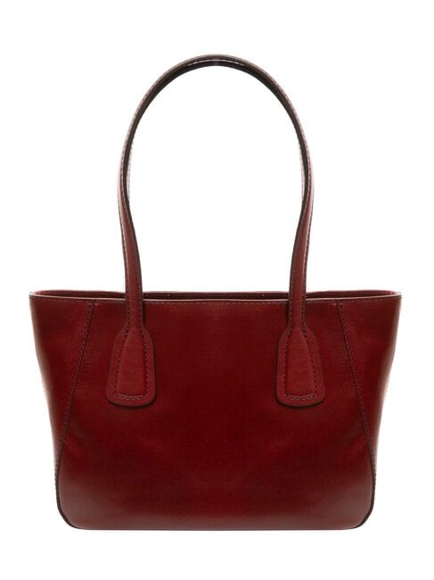 MADDALENA Shoulder shopper, in leather Chianti / Bordeaux / Gold - Women’s Bags