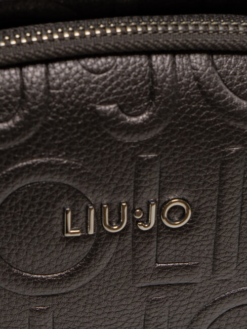 MANHATTAN Medium backpack with embossed logo anthracite met. - Women&rsquo;s Bags