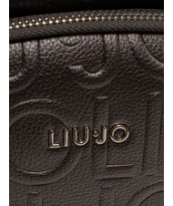 LIUJO MANHATTAN Medium backpack with embossed logo anthracite met. - Women&rsquo;s Bags - 3