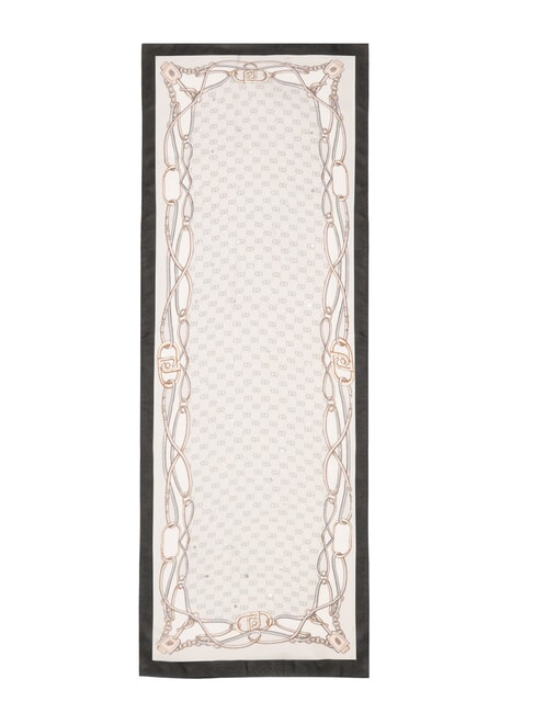 LOGO Stole with print ice grey - Scarves