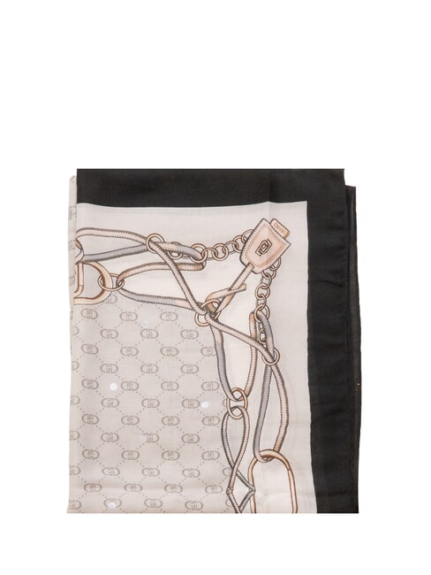 LOGO Stole with print ice grey - Scarves