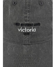 VICTORIA GORRA Women's twill baseball hat gray - Hats - 4
